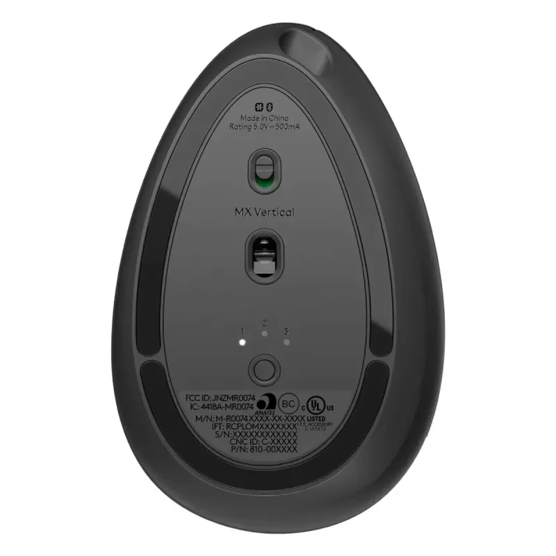 Ergonomic Wireless Mouse Logitech MX Vertical Advanced dark gray