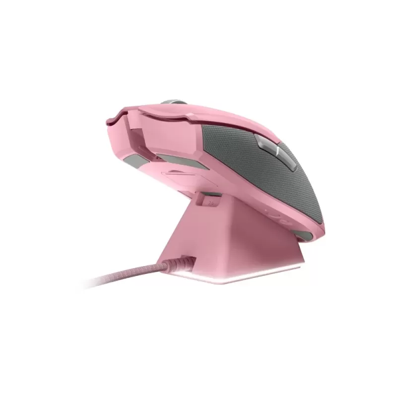 עכבר גיימינג אלחוטי RAZER Viper Ultimate & Mouse Dock ורוד