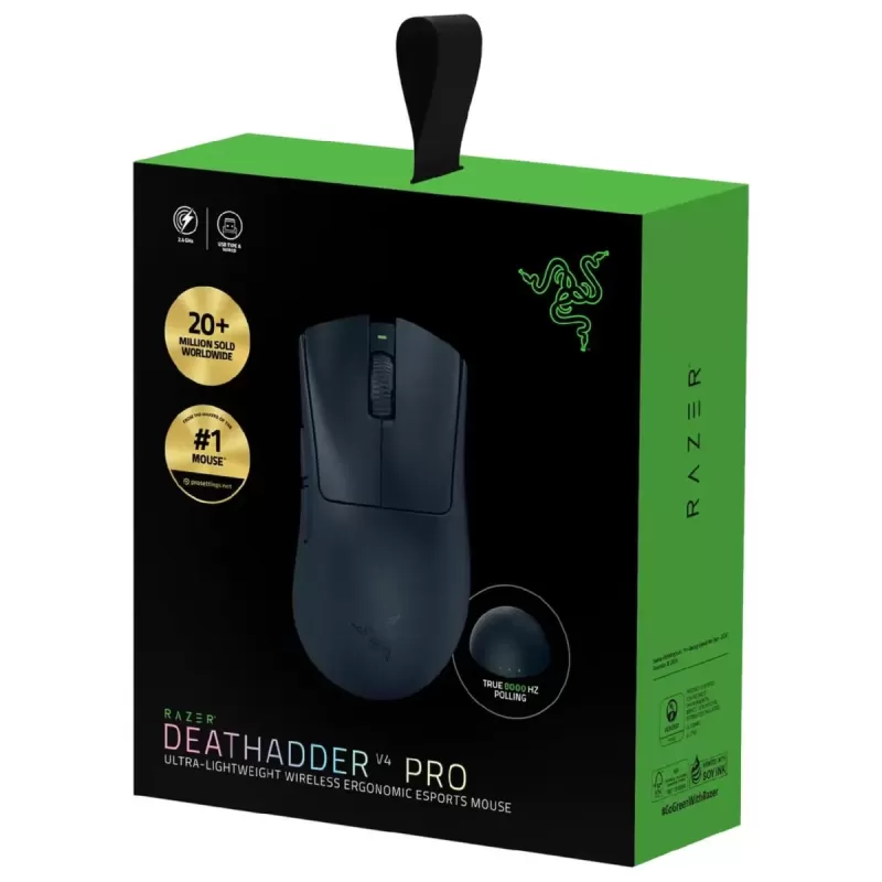 Wireless Gaming Mouse RAZER DeathAdder V4 Pro - black