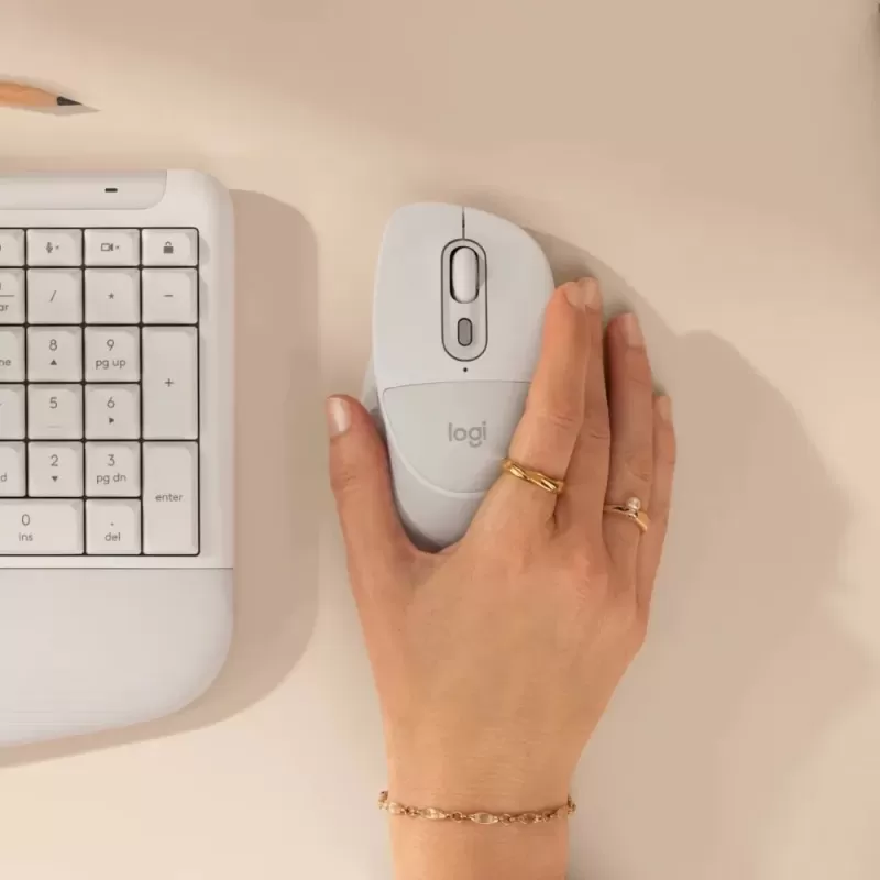 עכבר אלחוטי Logitech Signature Comfort Plus M850 L לבן