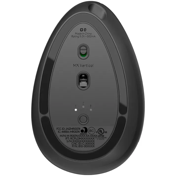 Беспроводная Мышь Logitech MX Vertical графит Цвет:чёрный, серебристый