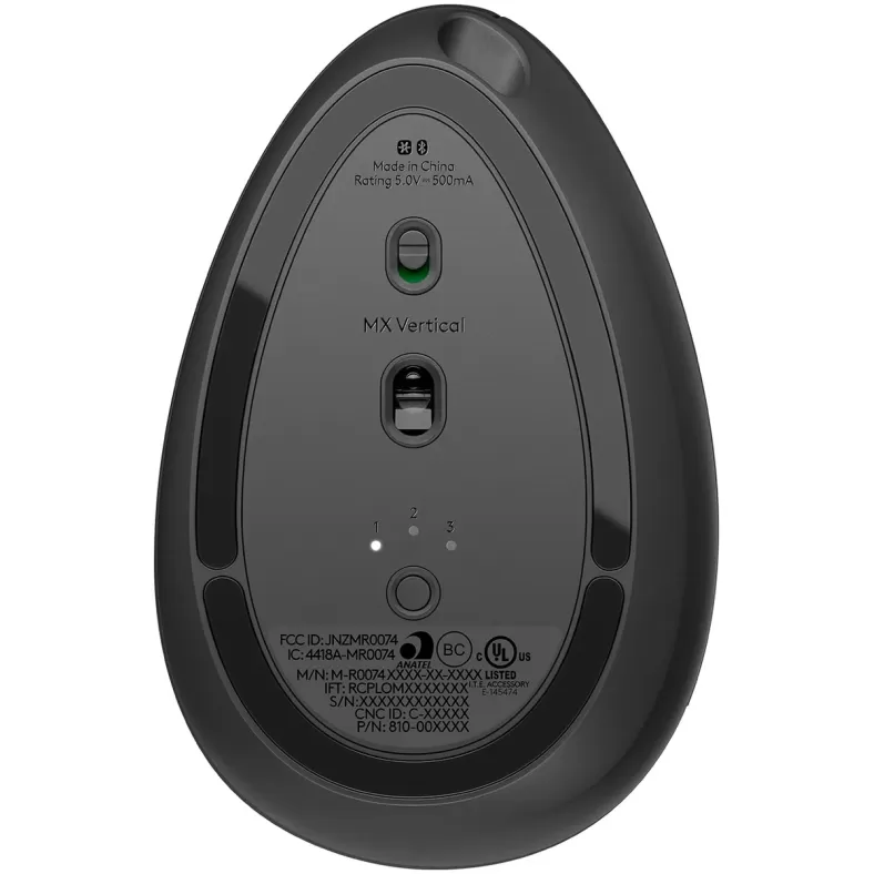 Ergonomic Wireless Mouse Logitech MX Vertical Graphite