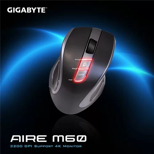 עכבר גיימינג Gigabyte AIRE M60 צבע שחור - יבואן רשמי