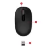עכבר אלחוטי Microsoft Wireless Mobile Mouse 1850 שחור