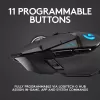 עכבר גיימינג אלחוטי Logitech G502 Lightspeed צבע שחור