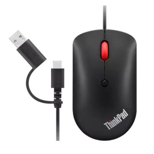 Проводная Мышь Lenovo ThinkPad USB-C Wired Compact Цвет:черный