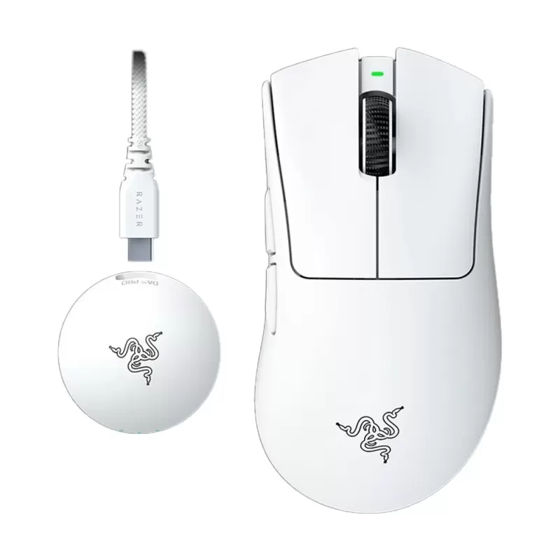 עכבר גיימינג אלחוטי RAZER DeathAdder V4 Pro - לבן עכבר גיימינג אלחוטי RAZER DeathAdder V4 Pro - לבן