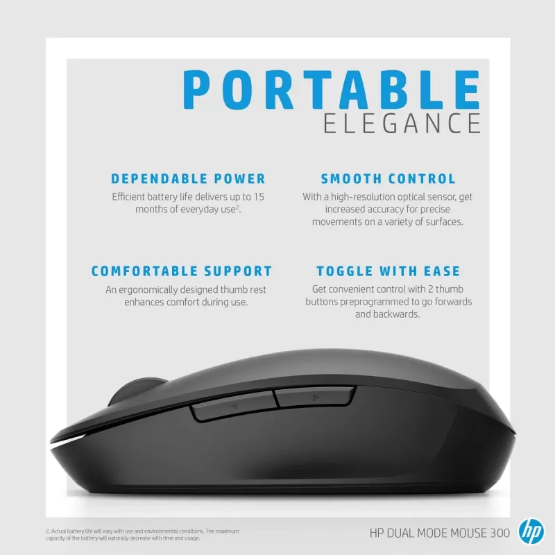 Беспроводная Мышь HP Dual Mode Mouse