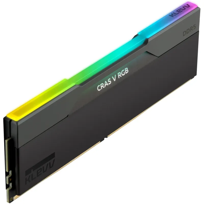 Desktop Memory DRAM Klevv CRAS V RGB 32GB (2x16GB) DDR5 6400MHz CL30 KD5AGUA80-64B300G 32GB DDR5 6400MHz Color:black Desktop Memory DRAM Klevv CRAS V RGB 32GB (2x16GB) DDR5 6400MHz CL30 KD5AGUA80-64B300G 32GB DDR5 6400MHz Color:black