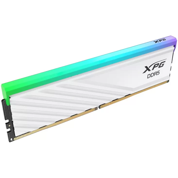 זיכרון לנייח DRAM Adata XPG Lancer Blade RGB DDR5 16GB 6400MHz לבן AX5U6400C3216G-SLABRWH 16GB DDR5 6400MHz CL32 Intel XMP 3.0 and AMD EXPO זיכרון לנייח DRAM Adata XPG Lancer Blade RGB DDR5 16GB 6400MHz לבן AX5U6400C3216G-SLABRWH 16GB DDR5 6400MHz CL32 Intel XMP 3.0 and AMD EXPO