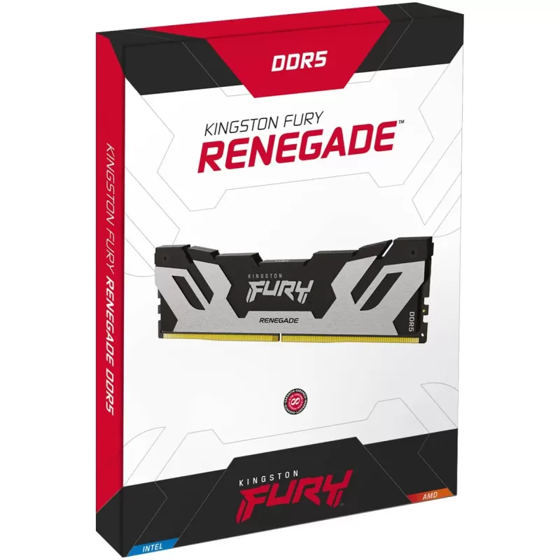 Оперативная память DRAM Kingston FURY Renegade DDR5 48GB 6400MHz CL32 KF564C32RS-48 48GB DDR5 6400MHz Цвет:серебряный, черный