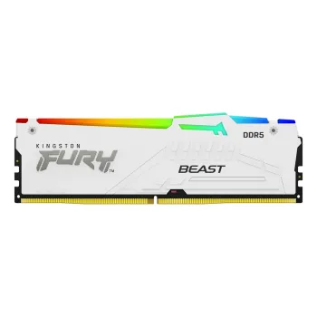 Оперативная память DRAM Kingston FURY Beast RGB DDR5 16GB 5200MHz CL40 white KF552C40BWA-16 16GB DDR5 5200MHz