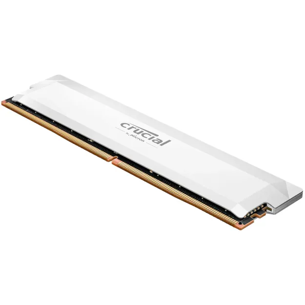 זיכרון לנייח DRAM Crucial Pro OC DDR5 32GB 6400MHz CL40 לבן Tray CP32G64C40U5WT 32GB DDR5 6400MHz