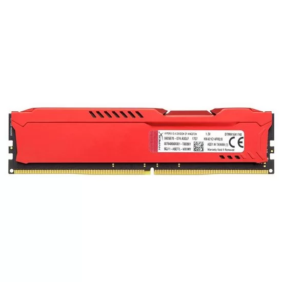 זיכרון לנייח DRAM Kingston HYPER-X FURY HX421C14FR2/8 8GB DDR4 2133MHz צבע אדום