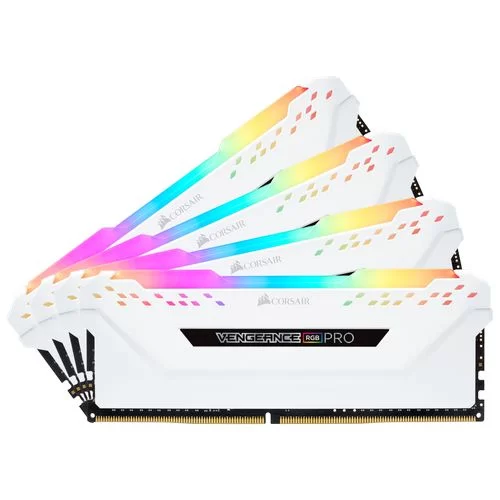 זיכרון לנייח DRAM Corsair VENGEANCE RGB PRO CMW32GX4M4C3000C15W KIT 32GB (4X8GB) DDR4 3000MHz צבע לבן זיכרון לנייח DRAM Corsair VENGEANCE RGB PRO CMW32GX4M4C3000C15W KIT 32GB (4X8GB) DDR4 3000MHz צבע לבן