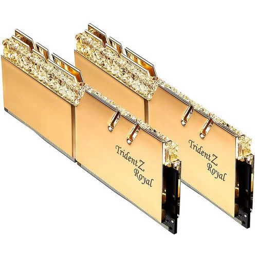 זיכרון לנייח DRAM G.Skill Trident Z Royal F4-3200C16D-32GTRG KIT 32GB 2X16GB DDR4 DIMM 3200MHz 16-18-18-18 1.35V OEM, ללא אריזה