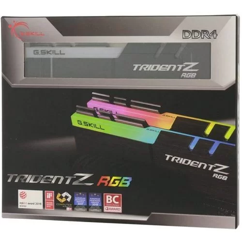 Оперативная память DRAM G.Skill Trident Z RGB F4-3600C16D-32GTZR KIT 32GB (2x16GB) DDR4 DIMM 3600MHz CL16-16-16-36 OEM, без оригинальной упаковки
