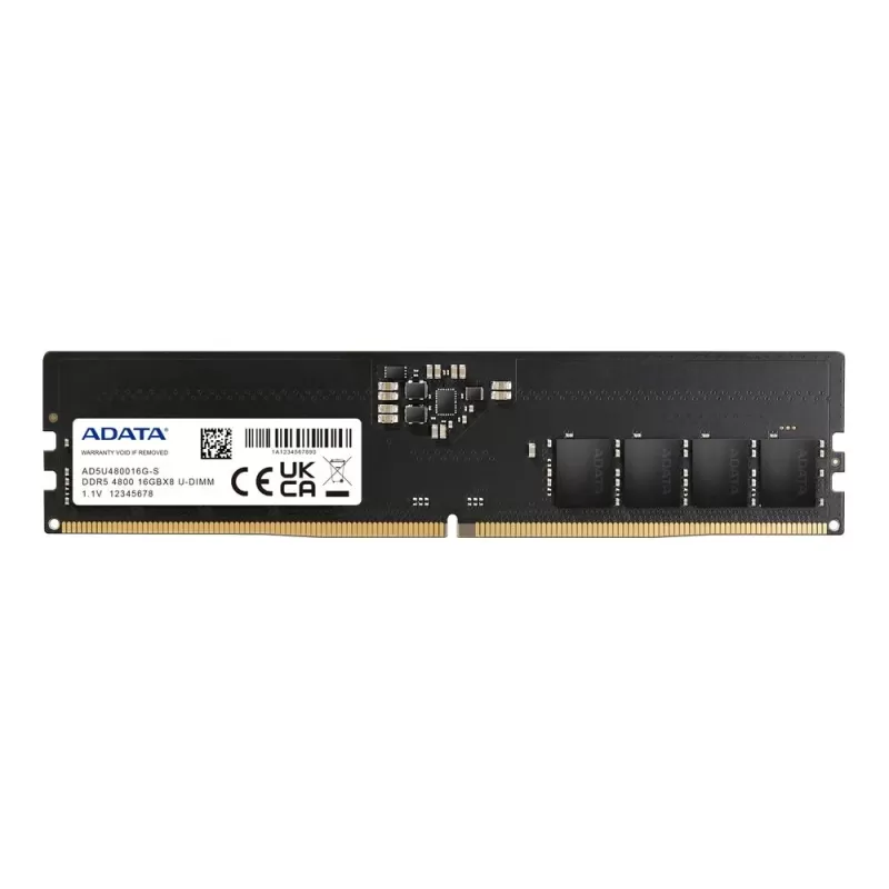 Desktop Memory DRAM Adata AD5U480016G-S 16GB DDR5 DIMM 4800MHz Color:black