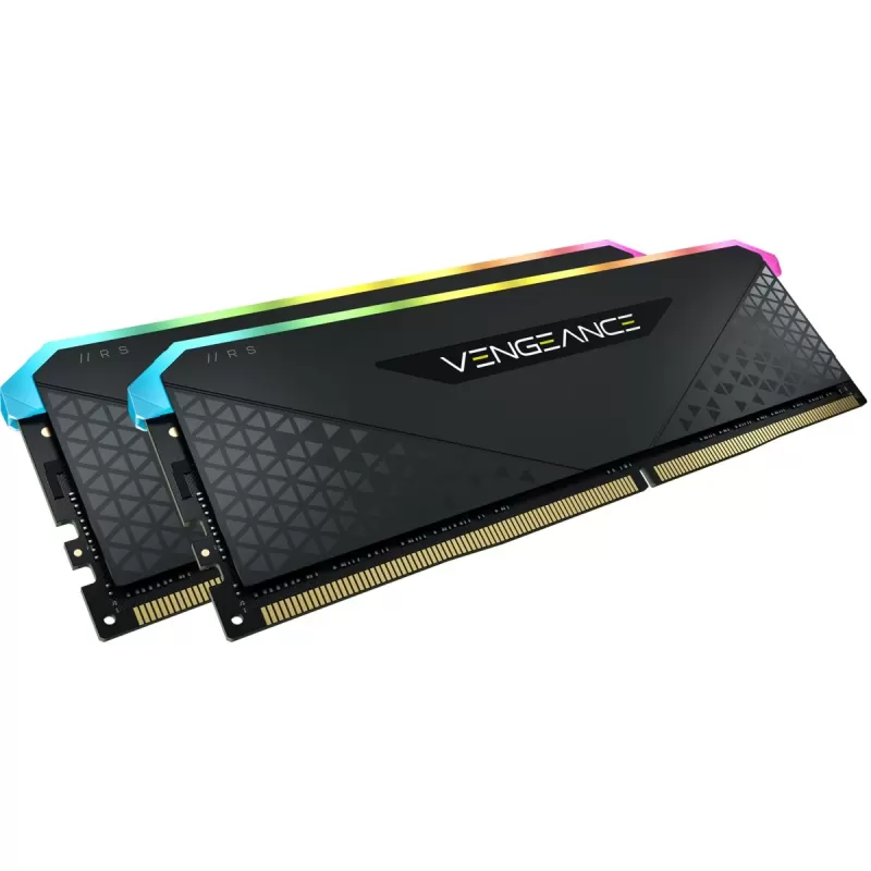 Оперативная память DRAM Corsair VENGEANCE RGB RS CMG16GX4M2E3200C16 KIT 16GB (2X8GB) DDR4 DIMM 3200MHz 16-20-20-38 Цвет:чёрный Оперативная память DRAM Corsair VENGEANCE RGB RS CMG16GX4M2E3200C16 KIT 16GB (2X8GB) DDR4 DIMM 3200MHz 16-20-20-38 Цвет:чёрный