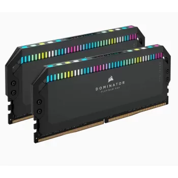 Desktop Memory DRAM Corsair DOMINATOR PLATINUM RGB CMT64GX5M2X5600C40 KIT 64GB (2X32GB) DDR5 DIMM 5600MHz 40-40-40-77 Color:black