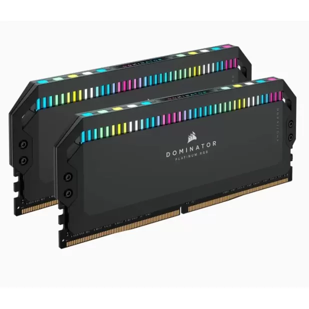 זיכרון לנייח DRAM Corsair DOMINATOR PLATINUM RGB CMT64GX5M2X5600C40 KIT 64GB (2X32GB) DDR5 DIMM 5600MHz 40-40-40-77 צבע שחור זיכרון לנייח DRAM Corsair DOMINATOR PLATINUM RGB CMT64GX5M2X5600C40 KIT 64GB (2X32GB) DDR5 DIMM 5600MHz 40-40-40-77 צבע שחור
