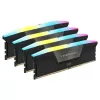 Desktop Memory DRAM Corsair VENGEANCE RGB CMH64GX5M4B6400C32 KIT 64GB (4x16GB) DDR5 DIMM 6400MHz CL32 Color:black Desktop Memory DRAM Corsair VENGEANCE RGB CMH64GX5M4B6400C32 KIT 64GB (4x16GB) DDR5 DIMM 6400MHz CL32 Color:black