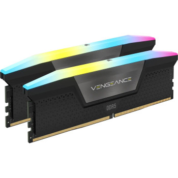 זיכרון לנייח DRAM Corsair VENGEANCE RGB CMH32GX5M2B5200C40 KIT 32GB (2x16GB)