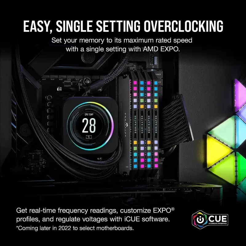 Оперативная память DRAM Corsair DOMINATOR PLATINUM RGB CMT64GX5M2B5200Z40K KIT 64GB (2X32GB) DDR5 DIMM 5200MHz CL40 Цвет:чёрный Оперативная память DRAM Corsair DOMINATOR PLATINUM RGB CMT64GX5M2B5200Z40K KIT 64GB (2X32GB) DDR5 DIMM 5200MHz CL40 Цвет:чёрный