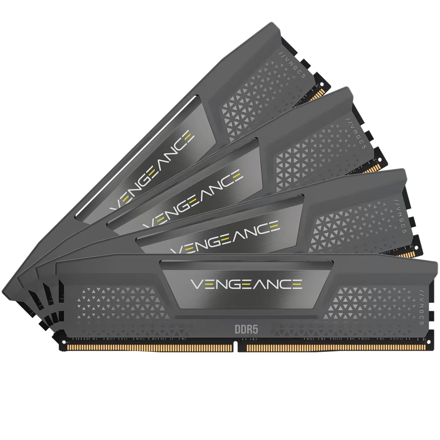 Оперативная память DRAM Corsair VENGEANCE CMK64GX5M4B6400C32 KIT 64GB (4X16GB) DDR5 DIMM 6400MHz CL32 Цвет:чёрный