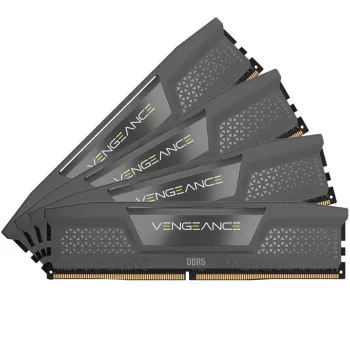 Оперативная память DRAM Corsair VENGEANCE CMK64GX5M4B6400C32 KIT 64GB (4X16GB) DDR5 DIMM 6400MHz CL32 Цвет:чёрный
