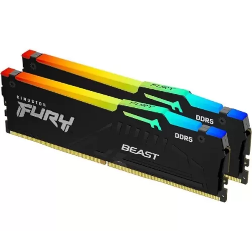 Desktop Memory DRAM Kingston Fury Beast RGB KF560C36BBEAK2-64 KIT 64GB (2X32GB) Desktop Memory DRAM Kingston Fury Beast RGB KF560C36BBEAK2-64 KIT 64GB (2X32GB)