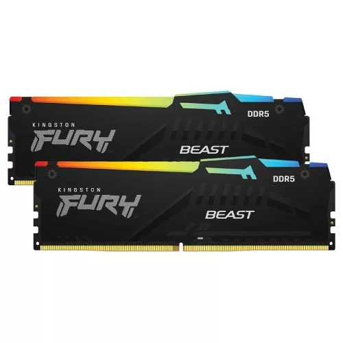 Desktop Memory DRAM Kingston Fury Beast RGB KF560C36BBEAK2-64 KIT 64GB (2X32GB) Desktop Memory DRAM Kingston Fury Beast RGB KF560C36BBEAK2-64 KIT 64GB (2X32GB)