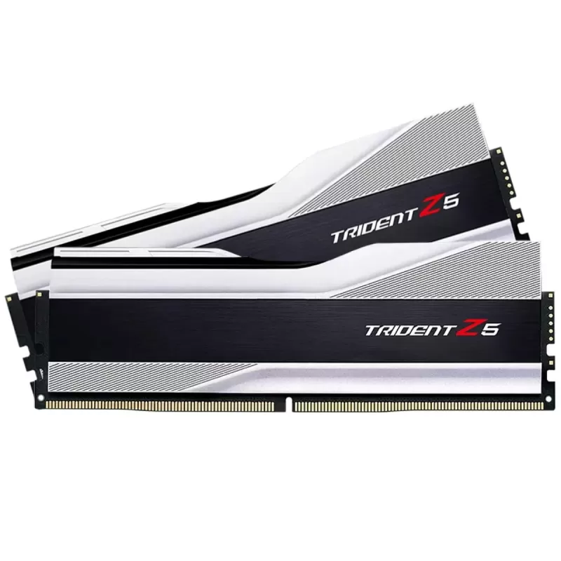 זיכרון לנייח DRAM G.Skill Trident Z5 לבן מט 6000J3040F16GX2-TZ5S KIT 32GB (2x16GB) DDR5 DIMM 6000MHz CL30 1.35V