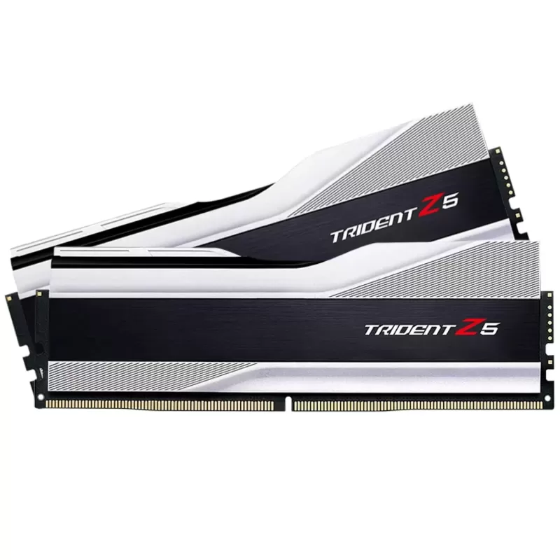 זיכרון לנייח DRAM G.Skill Trident Z5 לבן מט 6000J3040F16GX2-TZ5S KIT 32GB (2x16GB) DDR5 DIMM 6000MHz CL30 1.35V