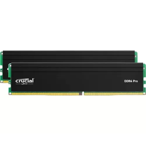 זיכרון לנייח DRAM Crucial Pro DDR4 UDIMM 64GB Kit (2x32) 3200MHz CP2K32GDFRA32A 64GB DDR4 DIMM 3200MHz