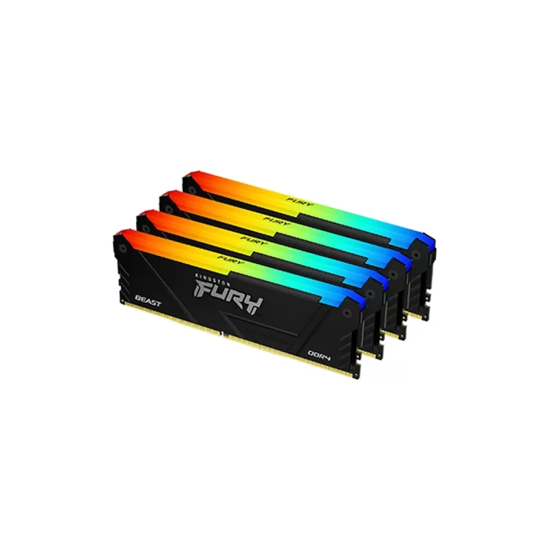 זיכרון לנייח DRAM Kingston FURY Beast RGB DDR4 64GB Kit (4x16) 3200MHz CL16 1Gx8 שחור KF432C16BB12AK4/64 64GB DDR4 3200MHz זיכרון לנייח DRAM Kingston FURY Beast RGB DDR4 64GB Kit (4x16) 3200MHz CL16 1Gx8 שחור KF432C16BB12AK4/64 64GB DDR4 3200MHz