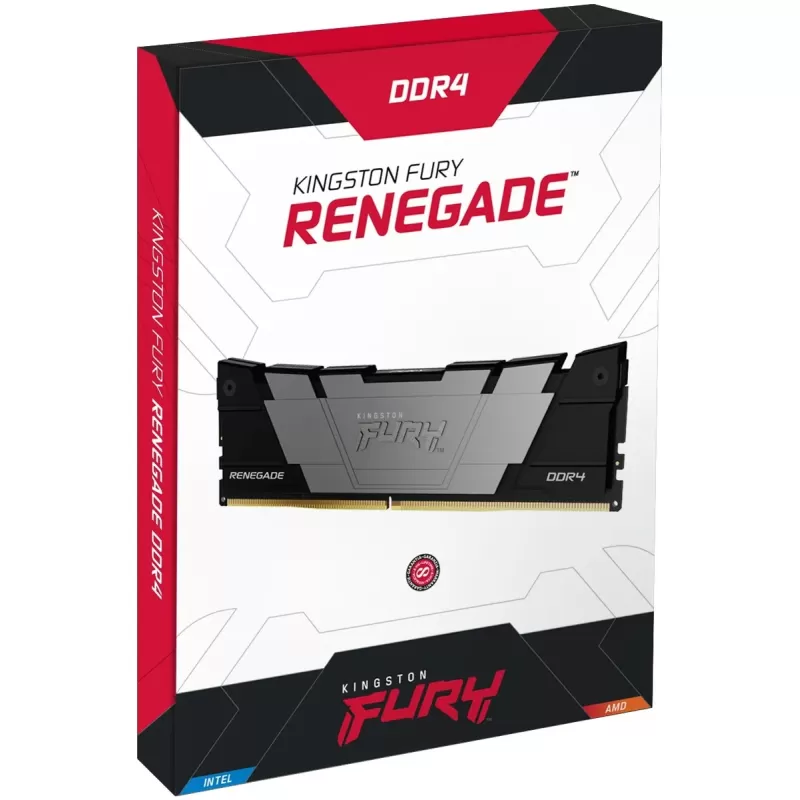 Desktop Memory DRAM Kingston FURY Renegade DDR4 32GB Kit (2x16) 3600MHz CL16 1Gx8 black KF436C16RB12K2/32 32GB DDR4 3600MHz