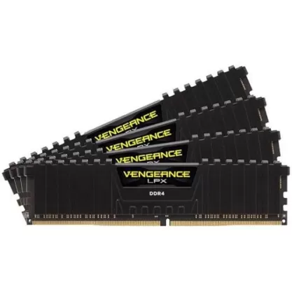 זיכרון לנייח DRAM Corsair VENGEANCE LPX  CMK64GX4M4C3200C16 KIT 64GB (4x16GB) DDR4 3200MHz 1.35V צבע שחור