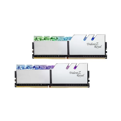 זיכרון לנייח DRAM G.Skill Trident Z Royal F4-3200C16D-32GTRS KIT 32GB 2X16GB DDR4 DIMM 3200MHz 16-18-18-18 1.35V OEM, ללא אריזה