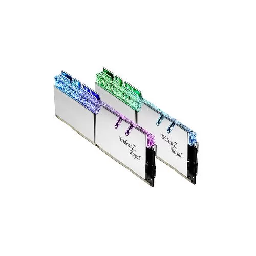 זיכרון לנייח DRAM G.Skill Trident Z Royal F4-3200C16D-32GTRS KIT 32GB 2X16GB DDR4 DIMM 3200MHz 16-18-18-18 1.35V OEM, ללא אריזה