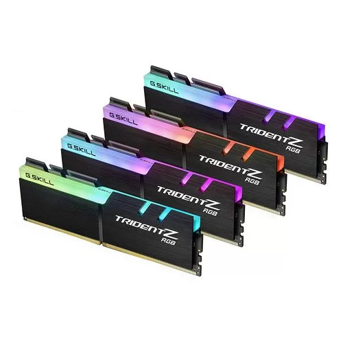 Desktop Memory DRAM G.Skill Trident Z RGB F4-3866C18Q-32GTZR KIT 32GB (4X8GB) DDR4 DIMM 3866MHz 18-19-19-39 1.35V OEM, without original packaging