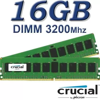 Оперативная память DRAM Crucial CT16G4DFS832A 16GB DDR4 DIMM 3200MHz