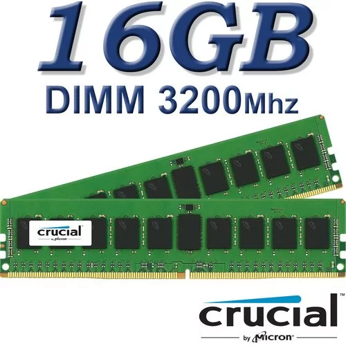 Desktop Memory DRAM Crucial CT16G4DFS832A 16GB DDR4 DIMM 3200MHz Desktop Memory DRAM Crucial CT16G4DFS832A 16GB DDR4 DIMM 3200MHz
