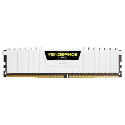 זיכרון לנייח DRAM Corsair VENGEANCE LPX CMK16GX4M2B3200C16W KIT 16GB (2X8GB) DDR4 DIMM 3200MHz CL16 צבע לבן
