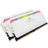 Desktop Memory DRAM Corsair DOMINATOR PLATINUM RGB CMT32GX4M2K4000C19W KIT 32GB (2x16GB) DDR4 DIMM 4000MHz CL19 Color:white