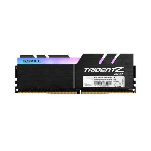 Desktop Memory DRAM G.Skill Trident Z RGB F4-3000C16S-8GTZR 8GB DDR4 DIMM 3000MHz CL16 OEM, no package