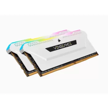 Desktop Memory DRAM Corsair VENGEANCE RGB PRO SL CMH16GX4M2D3600C18W KIT 16GB (2X8GB) DDR4 3600MHz CL18 Color:white