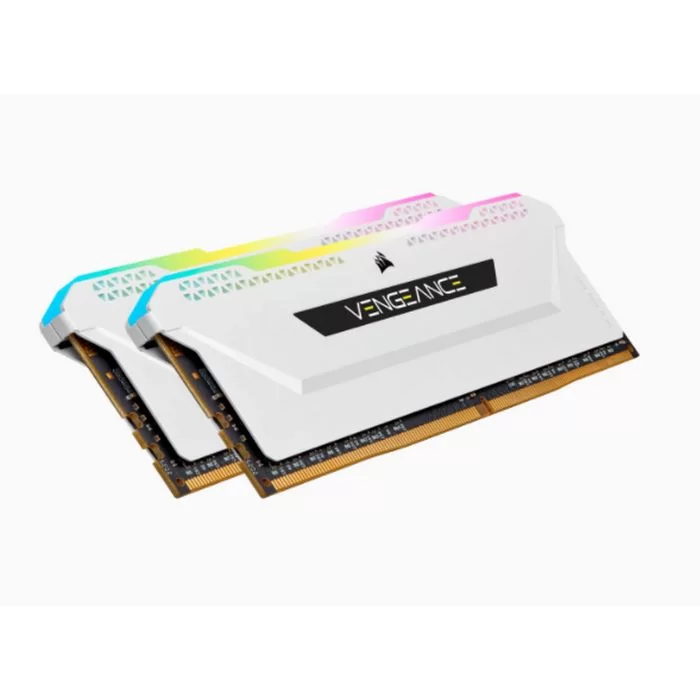 זיכרון לנייח DRAM Corsair VENGEANCE RGB PRO SL CMH16GX4M2D3600C18W KIT 16GB (2X8GB) DDR4 DIMM 3600MHz CL18 צבע לבן זיכרון לנייח DRAM Corsair VENGEANCE RGB PRO SL CMH16GX4M2D3600C18W KIT 16GB (2X8GB) DDR4 DIMM 3600MHz CL18 צבע לבן