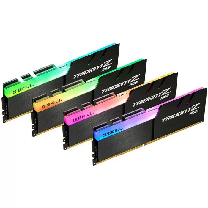 Desktop Memory DRAM G.Skill Trident Z RGB F4-3600C16Q-64GTZR KIT 64GB (4X16GB) DDR4 DIMM 3600MHz 16-16-16-36 1.35V OEM, no package Color:black