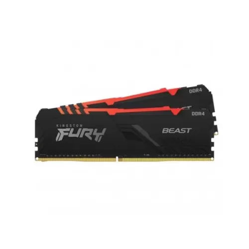 זיכרון לנייח DRAM Kingston Fury Beast KF432C16BB1AK2/32 KIT 32GB (2x16GB) DDR4 3200MHz CL16 צבע שחור